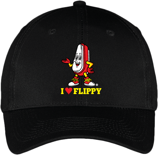 Hat with I Love Flippy logo